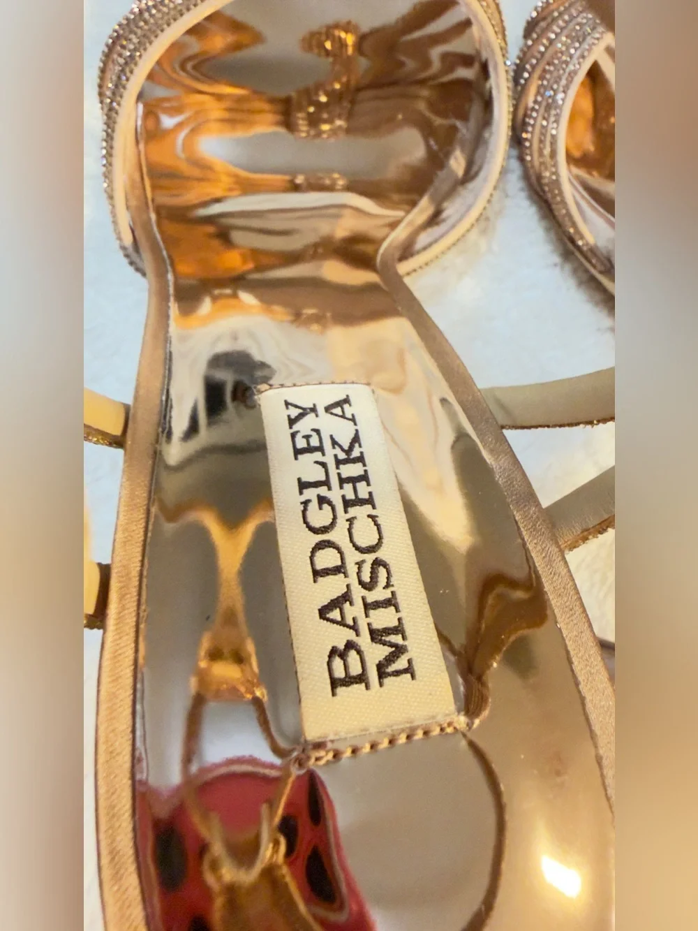 BADGLEY MISCHKA New- Warm Almond-Estella Square Toe Stiletto Heeled Sandal 8.5